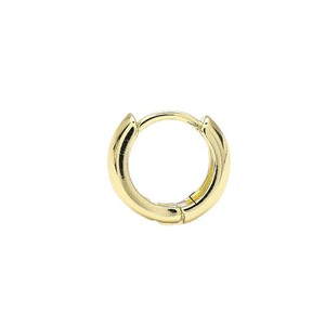 <b>Huggie</b> Earrings Small Round Minimalist Gold <b>Silver</b> Rose Gold Unisex Everyday Wear - Product Image 5