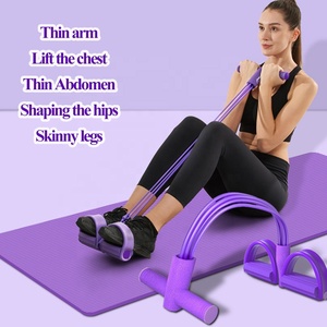 Ejercitador Abdominal Elástico <span class=keywords><strong>de</strong></span> 4 Tubos <span class=keywords><strong>con</strong></span> Agarre, Cuerda <span class=keywords><strong>de</strong></span> Resistencia <span class=keywords><strong>con</strong></span> Pedal <span class=keywords><strong>de</strong></span> TPE, <span class=keywords><strong>Banda</strong></span> <span class=keywords><strong>de</strong></span> Resistencia, Gran Venta - Product Image 5