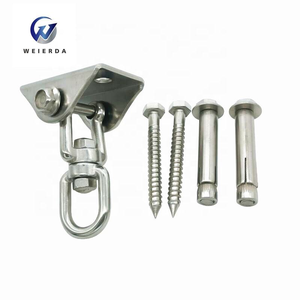 Crochets de suspension robustes en acier inoxydable à 360 degrés <span class=keywords><strong>pour</strong></span> hamac de yoga, <span class=keywords><strong>plafond</strong></span> en béton et suspension en bois - Product Image 2