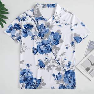 Camiseta ajustada con botones para Polo, cómoda, antiarrugas, de mezcla de algodón, bordada, patrón liso, teñido liso - Product Image 4