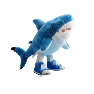 Vente flash : Peluche mignonne de requin et d'éléphant en forme de bâton, jouet en peluche, 11-50 cm, rembourrage en coton PP - Product Image 3