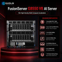 Serveur IA FusionServer G8550 V8 10U optimisé pour la virtualisation cloud massive, serveur multi-locataires à haute densité de calcul