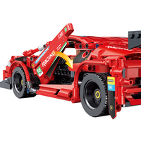 COGO Nouvelle Conception Blocs de Construction Voiture de Sport pour Garçons Voiture Technique DIY Blocs de Construction Éducatifs à Assembler Jouets