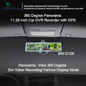 3 Camera 'S 360 Graden 3 Lens Auto Dvr Dashcam 2K Dash Camera Achteruitkijkspiegel Video <span class=keywords><strong>Loop</strong></span> Recording 360 Dashcam panoramisch Monitor - Product Image 2