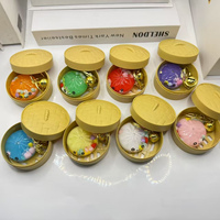Porte-clés pendentif décompression en acrylique, motif expression amusante, petit jouet mignon de simulation, style cage, boîte surprise, ornements pour sac