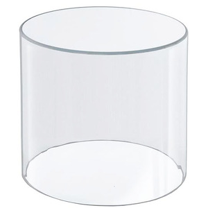Vase à cylindre d'affichage en acrylique moderne fait à la main transparent écologique et recyclable pour la maison ou le bureau - Product Image 1