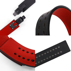 웨이트 가죽 레버 리프팅 벨트 및 리프팅 손목 스트랩 역도 크로스 핏 피트니스를위한 필수 체육관 액세서리 - Product Image 6