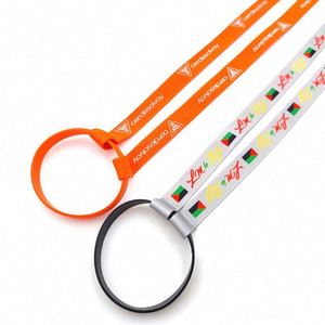 สายคล้องคอสำหรับขวดน้ำ แก้วน้ำ สายคล้องคอแบบกำหนดเอง สายคล้องคอสำหรับงานโปรโมชั่น - Product Image 1