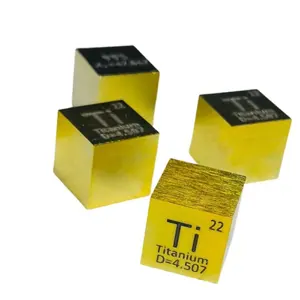 High Purity 99.5% Anodic coating coloful titanium cube