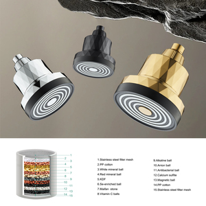 Soffione <span class=keywords><strong>Doccia</strong></span> Filtrante Diamantato a 5 Pollici Leelongs, Esclusivo, Personalizzabile OEM ODM, Multistadio per la Cura della Pelle - Product Image 3