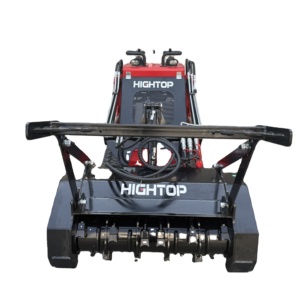 Accesorio para cargadora de ruedas diésel Hightop V1000, sistema cerrado, MINICARGADORA con componente de núcleo de motor Mulcher forestal a la venta - Product Image 2