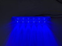 Superbleds DH-041 Net Flash 6 LED 12-24V Universelles Seitenlicht Auto Stroboskop-Warnleuchte LKW-Rundumleuchte Bernsteinfarbene Verkehrsleuchte