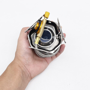 Portable Gas <b>Stove</b> Stainless Steel Split Design Foldable Lightweight Outdoor Camping <b>Stove</b> With Hose For Backpacking - Product Image 4