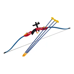子供のためのプラスチック製アーチェリー弓と矢のおもちゃ屋外射撃おもちゃセット工場価格