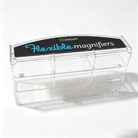 Support de brochure en acrylique personnalisé avec logo, présentoir de prospectus de table, support de brochure de comptoir pour la réception de magasin, les salons professionnels