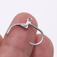 Crochets d'oreille à levier en acier inoxydable 316L, hypoallergéniques, pour la fabrication de bijoux