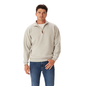 Produttore originale 1/4 un quarto di Zip da <span class=keywords><strong>uomo</strong></span> Pullover di alta qualità 100 <span class=keywords><strong>felpe</strong></span> in <span class=keywords><strong>cotone</strong></span> felpa con logo privato <span class=keywords><strong>senza</strong></span> <span class=keywords><strong>cappuccio</strong></span> - Product Image 1