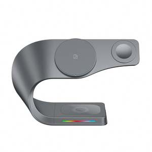 Support <span class=keywords><strong>de</strong></span> <span class=keywords><strong>charge</strong></span> <span class=keywords><strong>sans</strong></span> <span class=keywords><strong>fil</strong></span> multifonctionnel en forme <span class=keywords><strong>de</strong></span> C avec <span class=keywords><strong>charge</strong></span> rapide USB - Product Image 1