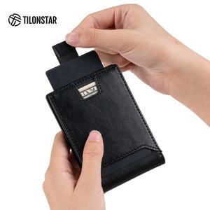 TILONSTAR TVW102 Custom Logo Cash Pocket Credit <b>Card</b> <b>Holder</b> Rfid Minimalist Bi-fold <b>Slim</b> Leather <b>Card</b> <b>Holders</b> - Product Image 4