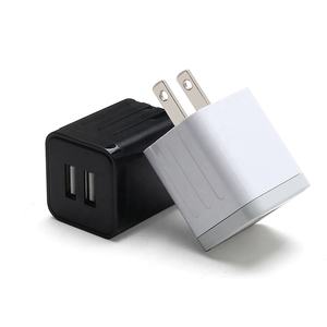 Chargeur double USB HNT 10W pour <span class=keywords><strong>iPhone</strong></span> SE/6/<span class=keywords><strong>7</strong></span>/8/X 5V 2A 2.1A Prise US Adaptateur secteur USB Chargeur mural pour téléphone portable - Product Image 1