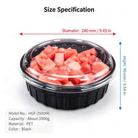 Groothandel Transparante 1mm Dikke PET Plastic Fruitverpakking Serie Wegwerp Rechthoekige Voedselbox voor Vers Product Presentatie