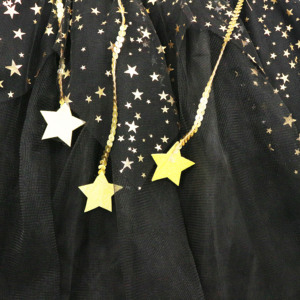 Disfraz <span class=keywords><strong>de</strong></span> <span class=keywords><strong>Bruja</strong></span> Infantil con Tutú Negro y Dorado para Halloween y Fiestas Mágicas - Product Image 5