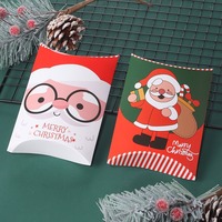 Boîte cadeau de bonbons de vacances emballage en carton imprimé renne pour biscuits/biscuits noël et nouvel an