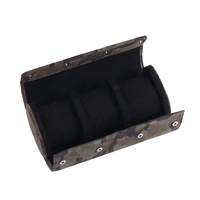 Vente chaude Premium PU cuir montre rouleau personnalisé à la main motif affichage mallette de rangement caractéristiques de protection