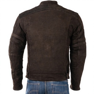 Veste bomber pour homme en cuir de vache 100% original, style motard, design de logo personnalisé, imperméable, coupe-vent, anti-UV - Product Image 2