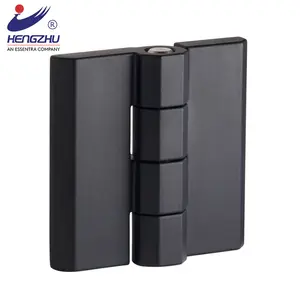 Hengzhu 180 Degree Black Powder Coating Heavy Duty Industrial Door Hinges HL051-2 Industry Concealed Hinges