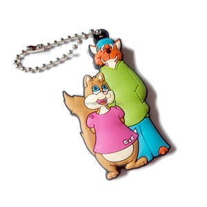 LLavero de PVC de goma animal 2d 3D con logotipo personalizado, llaveros de PVC suave personalizados para regalos de promoción - Product Image 4