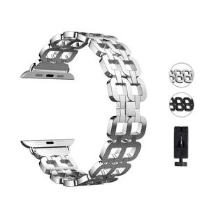 2020 Nouveau Charme En <span class=keywords><strong>Acier</strong></span> Inoxydable En Métal <span class=keywords><strong>Bracelet</strong></span> de Montre <span class=keywords><strong>Apple</strong></span> Pour L'<span class=keywords><strong>apple</strong></span> <span class=keywords><strong>Watch</strong></span> Series 5 Bandes - Product Image 5