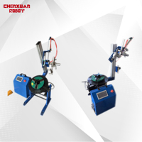 Positionneur CNC avec support de pistolet pneumatique, table rotative de soudage inclinée PLC avec positionneur à trou traversant
