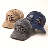 Gorra Trucker Personalizada con Diseño Beige Desértico, Gorra de Béisbol con Malla Trasera, Bordado en Relieve, Gorra Snapback para Exteriores, OEM ODM