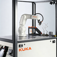 Robot Industrial Compacto KUKA KR6 R700 con Carga Útil de 6 kg, PLC, Caja de Cambios, Motor y Pinza para Manipulación, Recolección y Ensamblaje