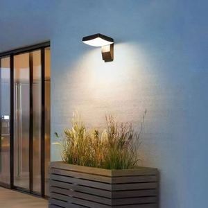 โคมไฟติดผนัง LED กลางแจ้งทันสมัย ดีไซน์ยาวแบบแถบ กันน้ำ ฐานอะลูมิเนียม แสงวอร์มไวท์ CCT สำหรับส่องประตูและผนัง - Product Image 4