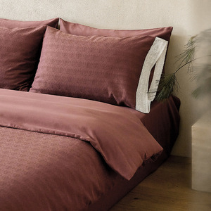 Light Linen Bedding Set 20% Linen Cotton Jacquard Geometric Pattern All Seasons - Product Image 3