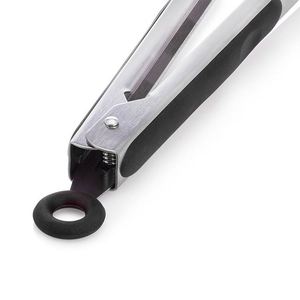 Premium Safe Hand Locking 7" 9" 12" Cooking <b>Tongs</b> Set <b>Kitchen</b> BBQ Silicone Food Salad <b>Tongs</b> - Product Image 3