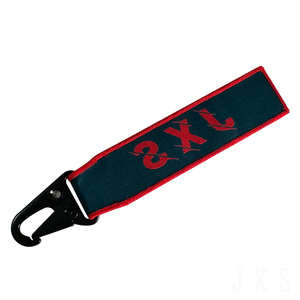 Fast Delivery Customized Cute Polyester Rubber Woven Fabric Carabiner Key Chain With Metal Hook on Halloween