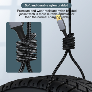 Tipo-C para USB Square Port Mobile Phone Cable Liga de alumínio com Nylon para HP para Lenovo para Canon para Impressoras Samsung - Product Image 6