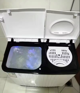 Mini-Machine <span class=keywords><strong>à</strong></span> laver électrique semi-automatique <span class=keywords><strong>à</strong></span> double cuve de première classe <span class=keywords><strong>à</strong></span> chargement <span class=keywords><strong>par</strong></span> <span class=keywords><strong>le</strong></span> haut Grande capacité Garantie 1 an Nouveau manuel en anglais - Product Image 2