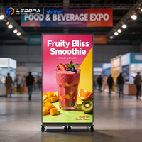 Écran d'affichage LED portable lisible en plein soleil pour les campagnes de centres commerciaux, la promotion des magasins et les événements