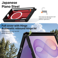 Funda Magnética Plegable 2 en 1 de TPU y PC con Cubierta de Bisagra y Protección Total Antigolpes para Samsung Galaxy Z Fold 7 8 Wide
