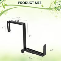 Supports de jardinière en métal modernes Support de boîte de fenêtre sans perceuse Supports de boîte à fleurs réglables Rampe de pont