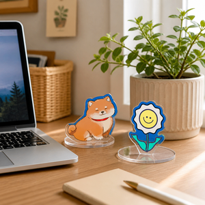 Support de bureau personnalisé en acrylique, figurine animale de dessin <span class=keywords><strong>animé</strong></span>, décoration avec votre <span class=keywords><strong>image</strong></span>, n'importe quel personnage, forme écologique, durable, mignon, lumineux - Product Image 3