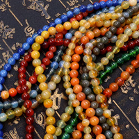8mm multicolore semi-précieux laboratoire créé perles de pierre de cristal perles rondes de pierres précieuses pour la fabrication de bijoux