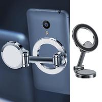 Support de téléphone de voiture magnétique rotatif à 360 ° pliable mains libres aimant puissant accessoire de montage automatique universel