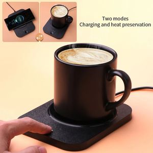 Wireless Constant 55 Degree CelsiusTemperature Heating Pad Mini Portable USB <b>Mug</b> Warmer - Product Image 4