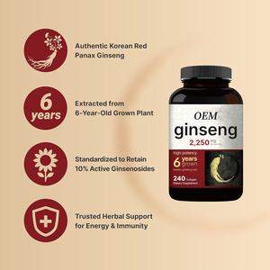 Hete Hoge Kwaliteit Koreaanse Rode <span class=keywords><strong>Ginseng</strong></span> Wortel Extract Poeder Oem Kruidensupplementen <span class=keywords><strong>Capsules</strong></span> - Product Image 4