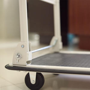 Camion à main à plate-forme PH1005 100kg avec revêtement en poudre résistant aux UV Pb conception libre chariot d'entrepôt durable pour la logistique - Product Image 4